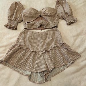 Fashion nova polka dot set